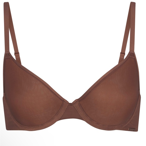 SKIMS Women’s Weightless Demi Bra 40C Limited Edition Jasper Brown New - Picture 2 of 5